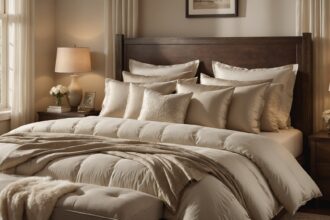 Oreiller en plumes et duvet pour un sommeil réparateur
