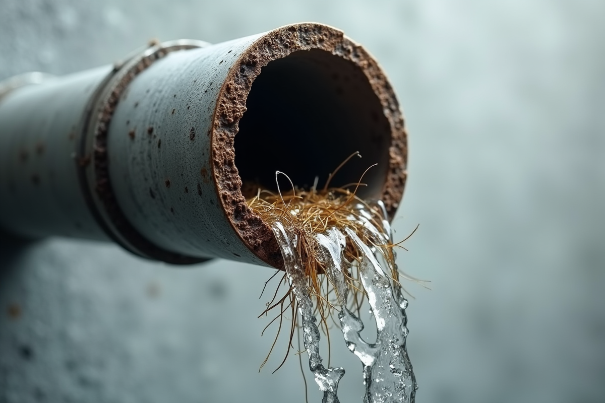 canalisation bouchée