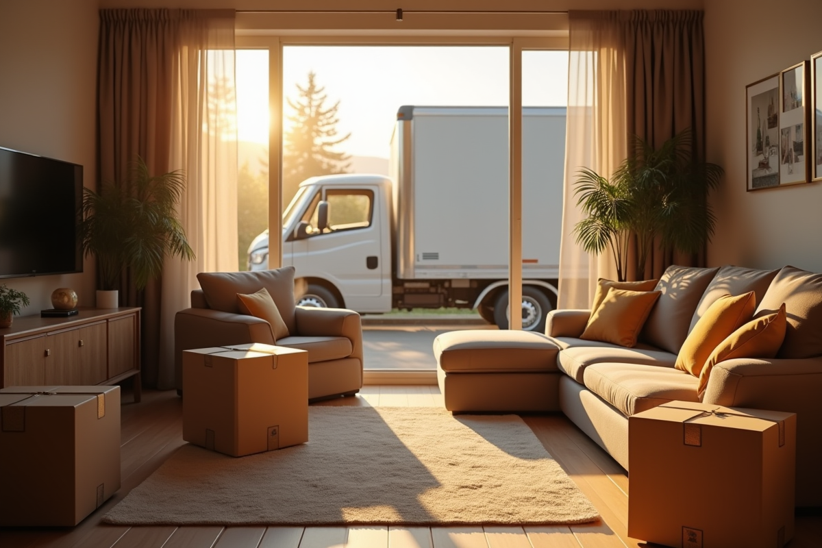 camion déménagement