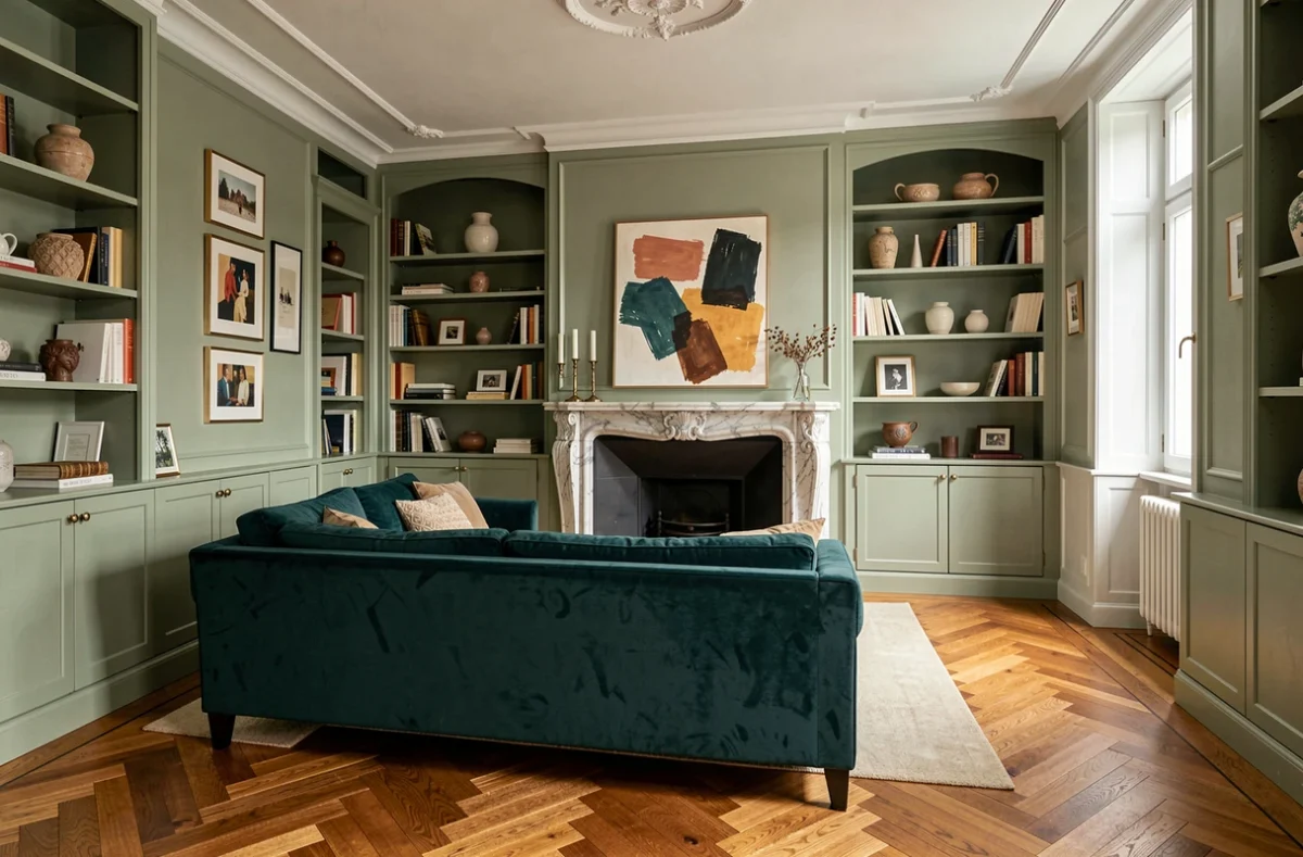 Salon rénové dans un appartement lillois avec décoration intérieure soignée par une agence spécialisée en savoir-faire déco